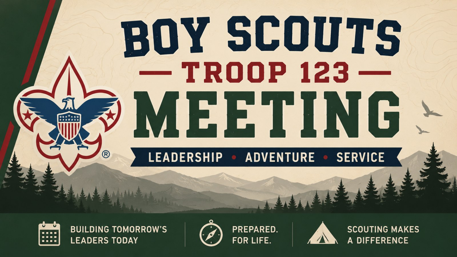 Boy Scouts Meeting - Troop 123