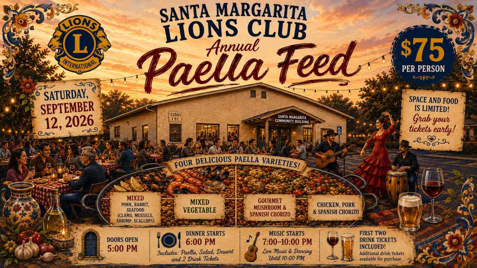 2026 Lions Club Paella Feed